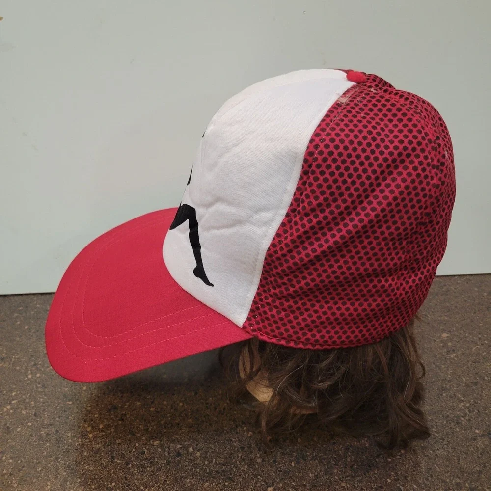 Elope Sexy Mud Flap Patched Baseball Cap Hat Women Red White Polka Dots Snapback